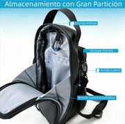 Combo Gym Perfecto™ – Mochila Negra con Compartimento para Calzado + Toalla de Secado Rápido