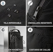 Combo Gym Perfecto™ – Mochila Negra con Compartimento para Calzado + Toalla de Secado Rápido