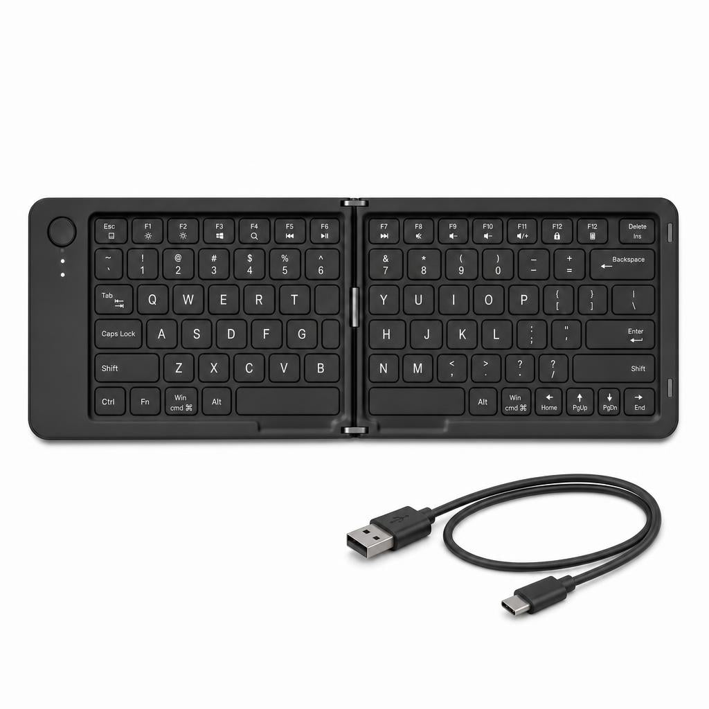 Teclado Plegable Bluetooth Ultradelgado – Compatible con iOS, Android, Windows y Mac